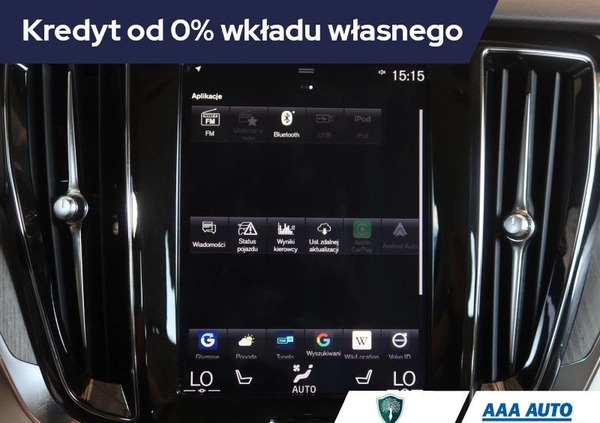 Volvo V60 cena 122000 przebieg: 72000, rok produkcji 2020 z Władysławowo małe 326